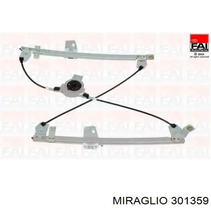 Compre 301359 Miraglio Mecanismo de acionamento de vidro da porta dianteira direita