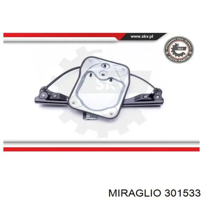 Mecanismo de acionamento de vidro da porta dianteira direita Miraglio 301533 preço, a partir de 48,29 USD