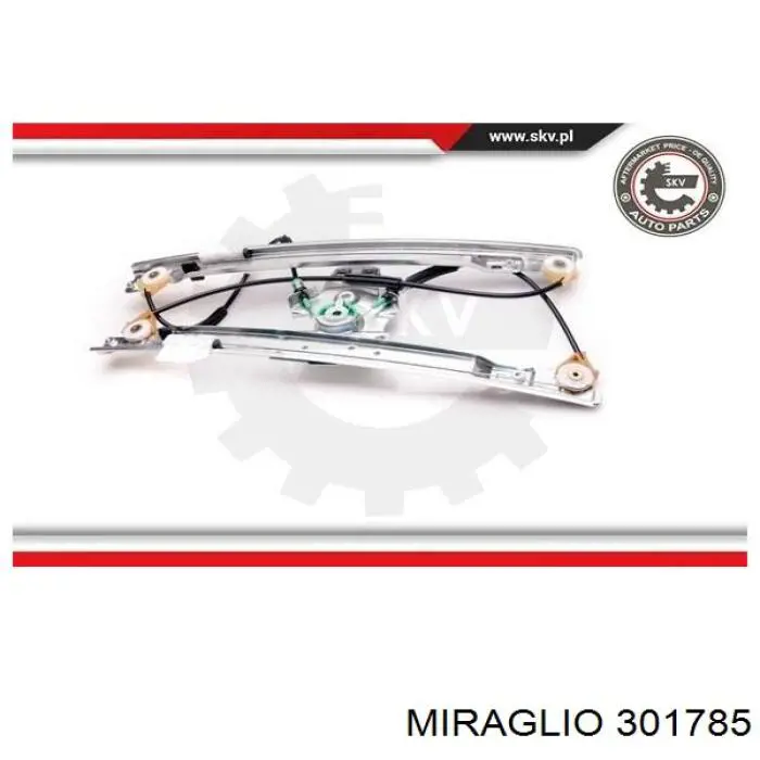 Mecanismo de acionamento de vidro da porta dianteira esquerda Miraglio 301785 preço, a partir de 59,46 USD