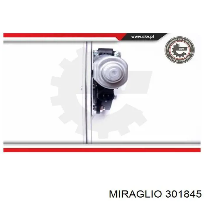 Compre 301845 Miraglio Mecanismo de acionamento de vidro da porta dianteira esquerda