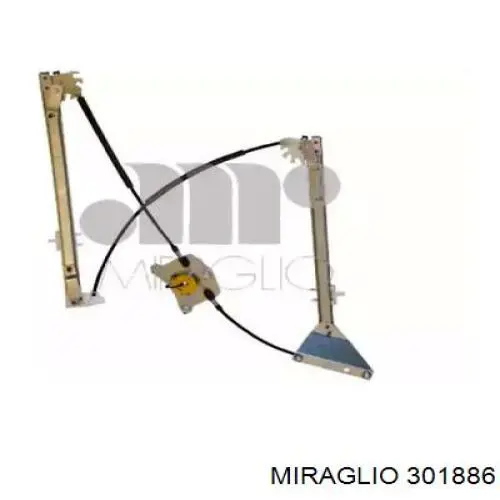 301886 Miraglio Mecanismo de acionamento de vidro da porta dianteira direita