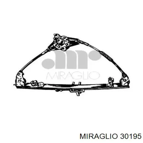 46440784 Fiat/Alfa/Lancia Mecanismo de acionamento de vidro da porta dianteira direita