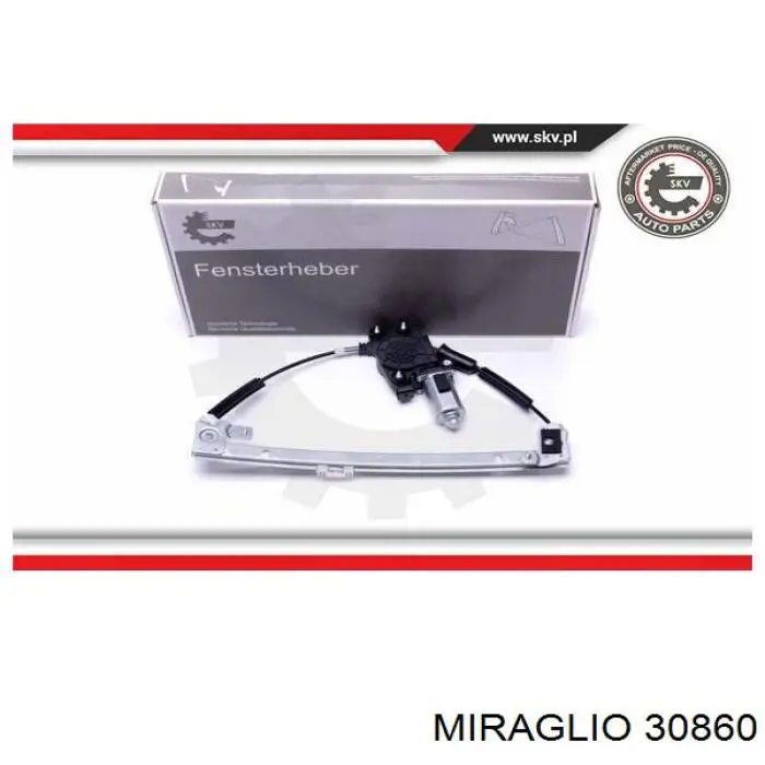 Compre 30860 Miraglio Mecanismo de acionamento de vidro da porta dianteira esquerda