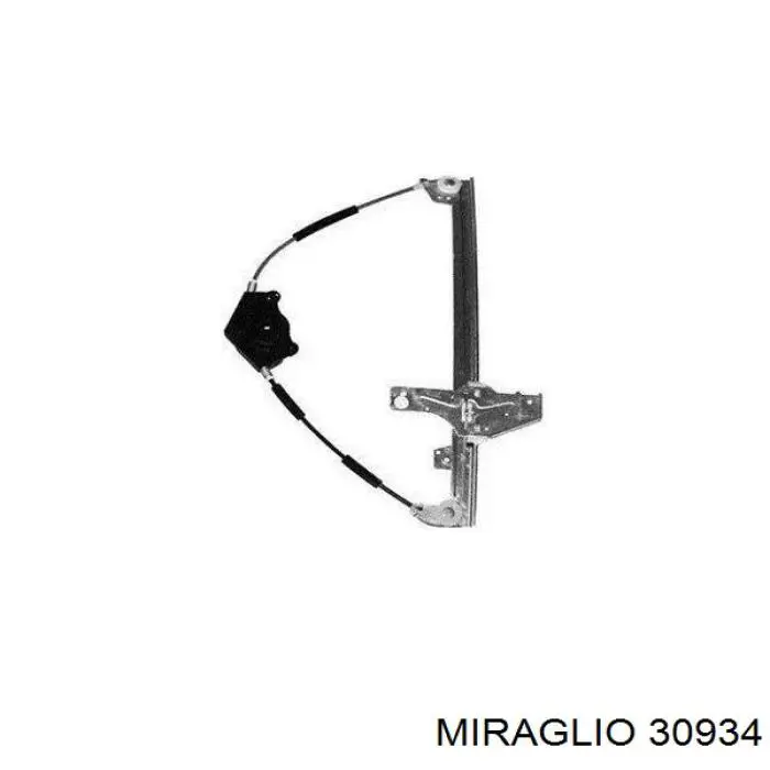 Mecanismo de acionamento de vidro da porta dianteira esquerda Miraglio 30934 preço, a partir de 46,88 USD