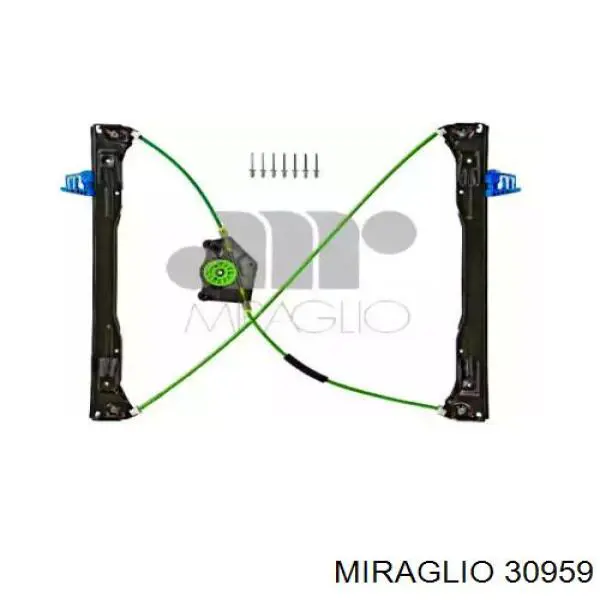 Compre 30959 Miraglio Mecanismo de acionamento de vidro da porta dianteira direita