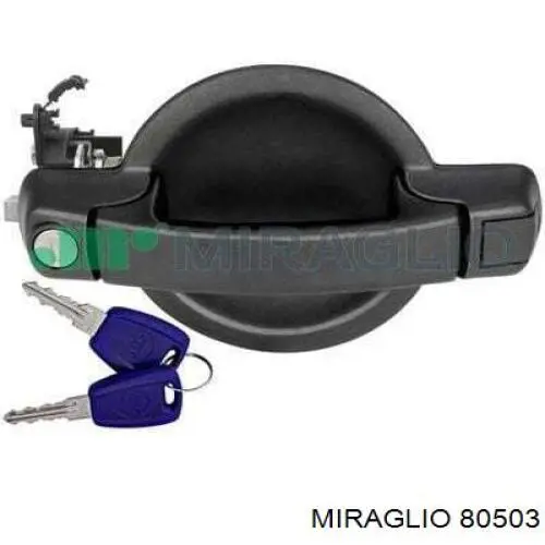 Maçaneta esquerda externa da porta traseira (batente) MMS0105 Magneti Marelli