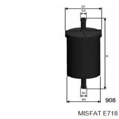 E718 Misfat Filtro de combustível