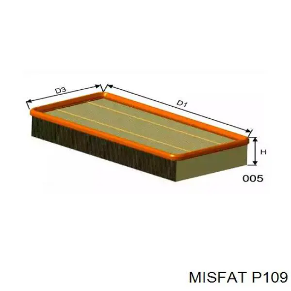 P109 Misfat Filtro de ar