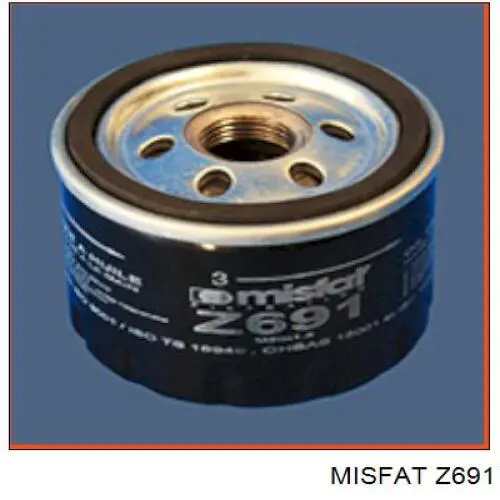 Z691 Misfat Filtro de óleo