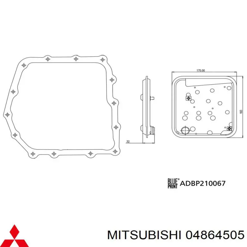 04864505 Mitsubishi Filtro da Caixa Automática de Mudança
