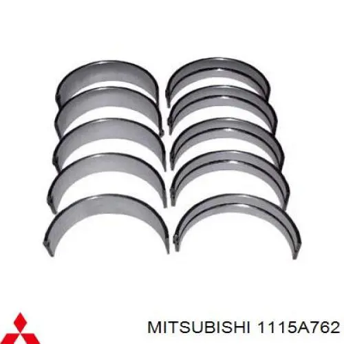 1115A762 Mitsubishi Folhas inseridas de cambota de biela, kit, 4ª reparação ( + 1,00)