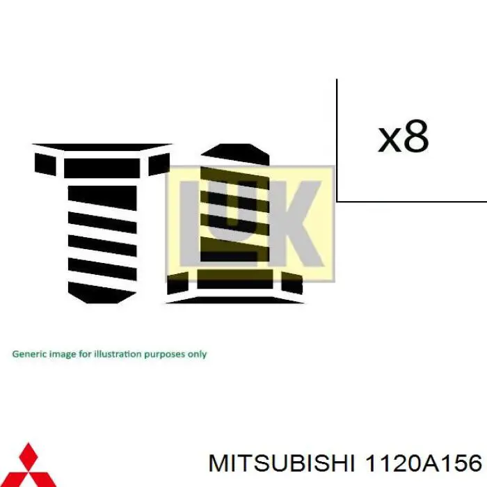1120A156 Mitsubishi Parafuso de fixação de volante