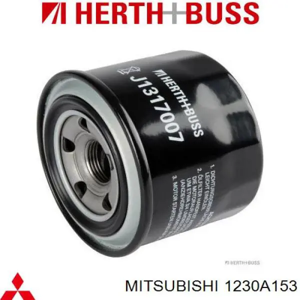 1230A153 Mitsubishi Filtro de óleo