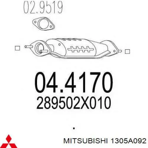 Compre 1305A092 Mitsubishi Vedante de termostato