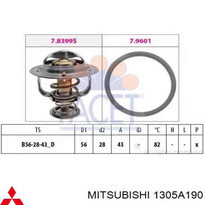 Compre 1305A190 Mitsubishi Termostato