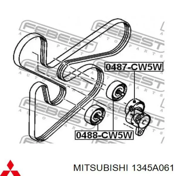 Compre 1345A061 Mitsubishi Reguladora de tensão da correia de transmissão
