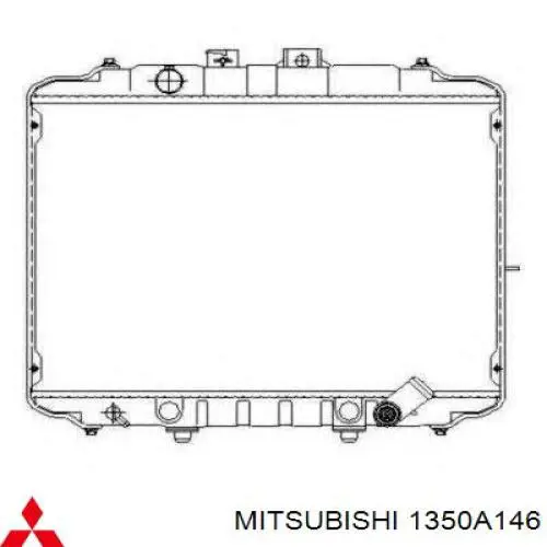 1350A146 Mitsubishi Radiador de esfriamento de motor