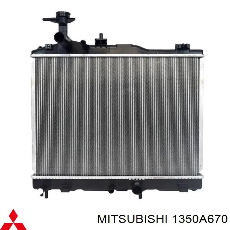 Radiador de esfriamento de motor Mitsubishi 1350A670