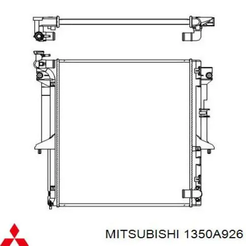 1350A926 Mitsubishi Radiador de esfriamento de motor