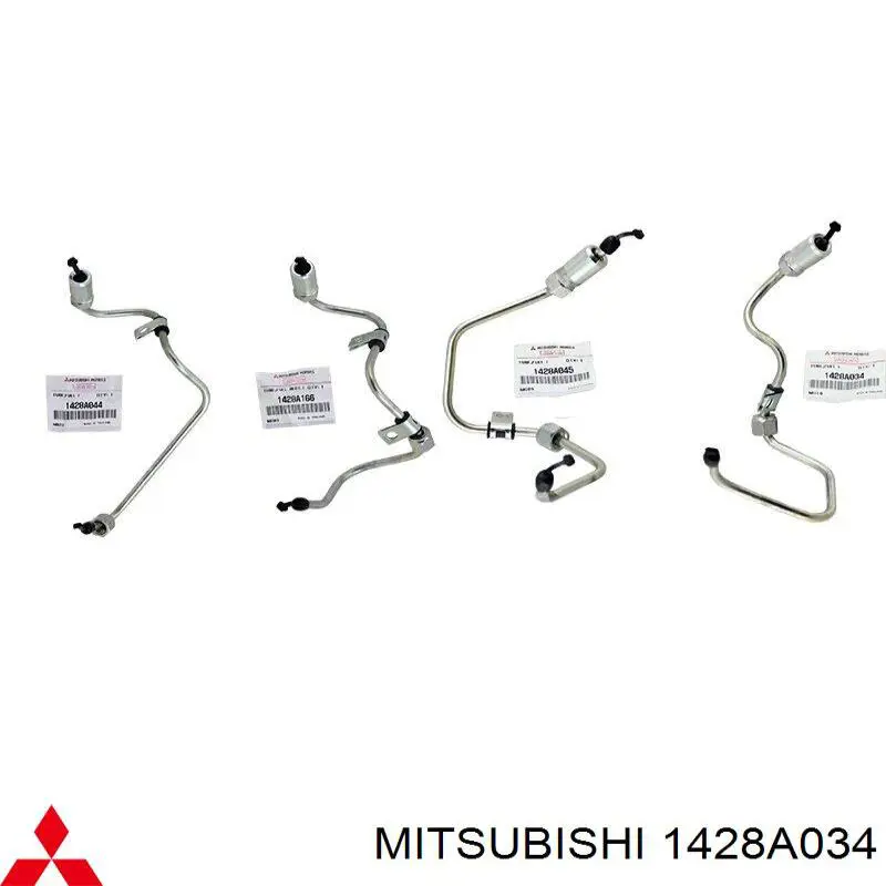 1428A034 Mitsubishi Tubo de combustível do injetor de 4º cilindro