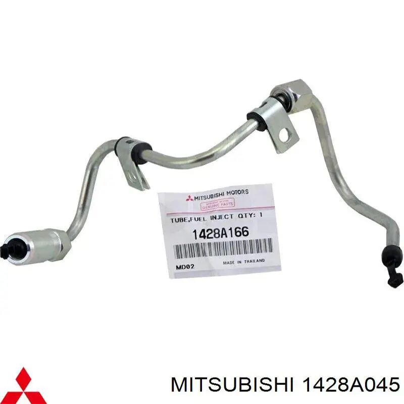 1428A045 Mitsubishi Tubo de combustível do injetor de 3º cilindro