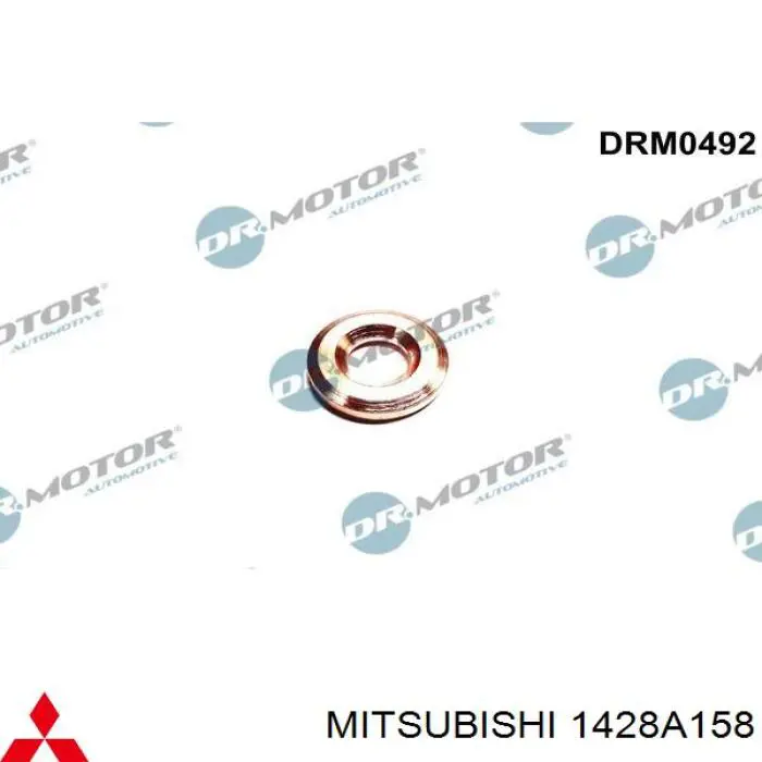 1428A158 Mitsubishi Anel (arruela) do injetor de ajuste