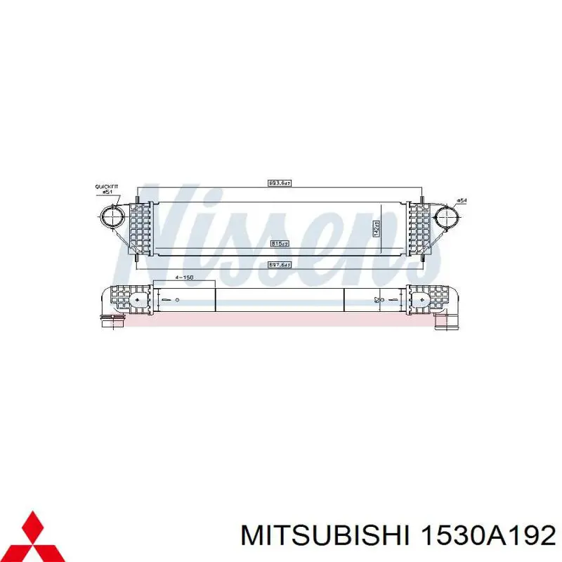 Radiador de intercooler Mitsubishi 1530A242 preço, a partir de 188,31 USD