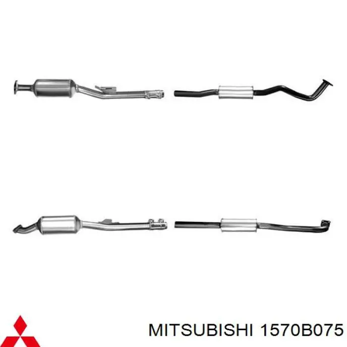 1570B075 Mitsubishi Silenciador, parte central