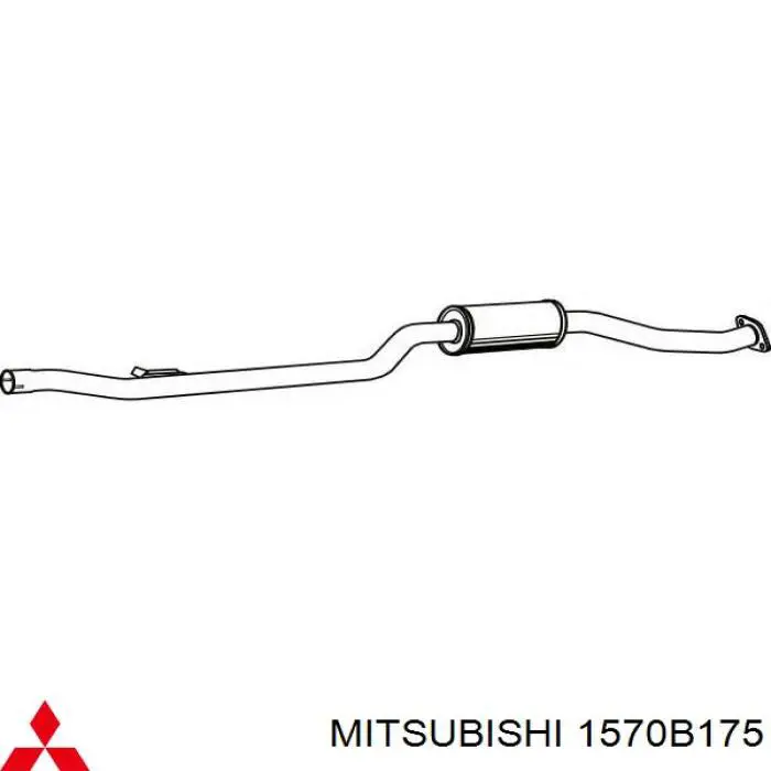 1570B175 Mitsubishi Silenciador, parte central