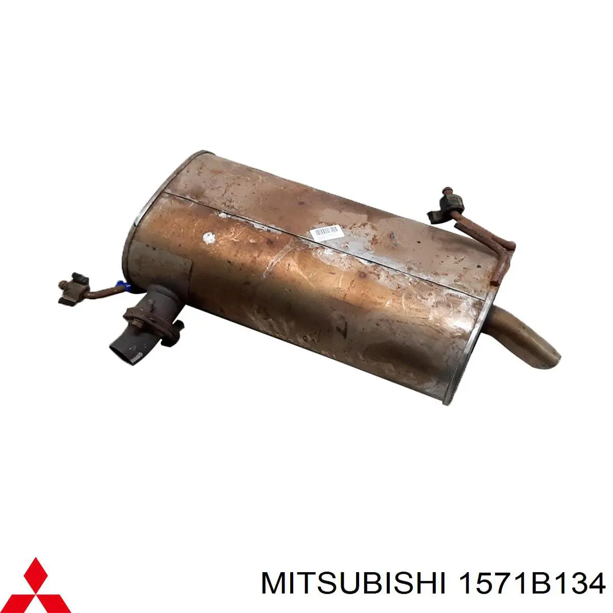 1571B117 Mitsubishi Silenciador, parte traseira