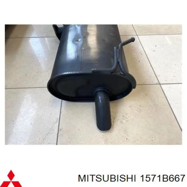 Compre 1571B117 Mitsubishi Silenciador, parte traseira