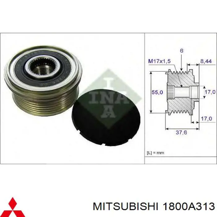 Polia do gerador Mitsubishi 1800A313 preço, a partir de 40,83 USD