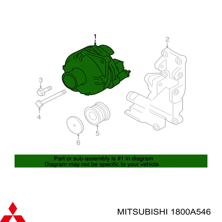 1800A546 Mitsubishi Gerador