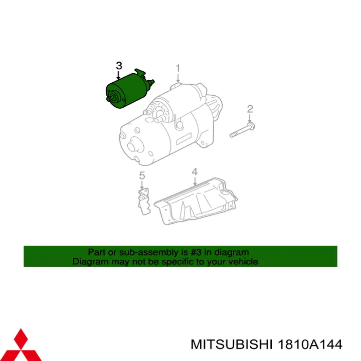 1810A144 Mitsubishi Roda-livre do motor de arranco