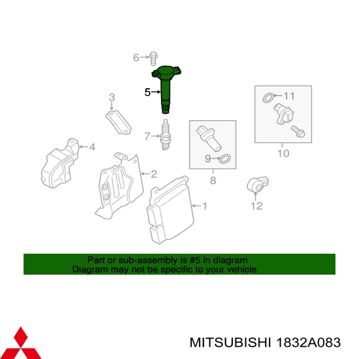 1832A083 Mitsubishi Bobina de ignição