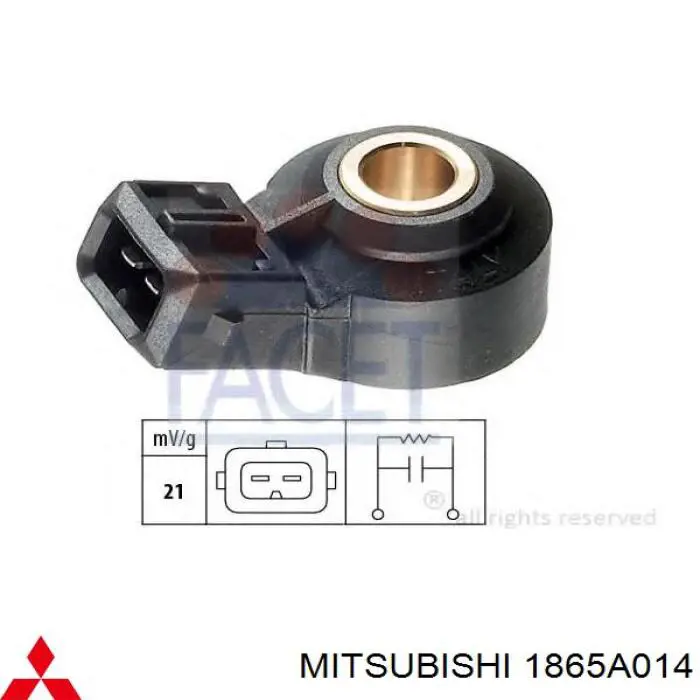 Sensor de detonação Mitsubishi 1865A014 preço, a partir de 26,09 USD
