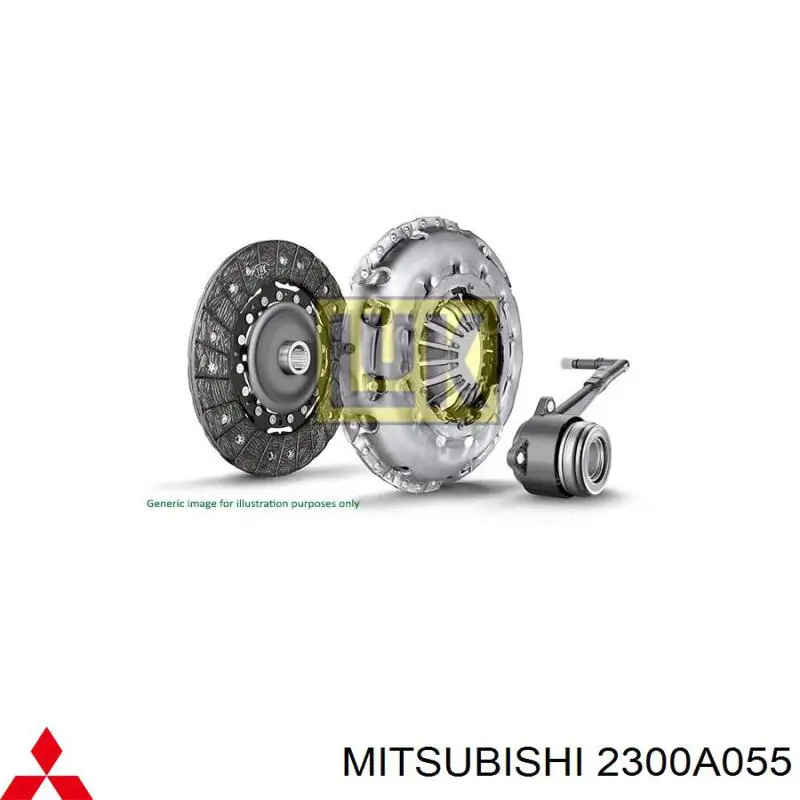 2300A055 Mitsubishi Kit de embraiagem (3 peças)