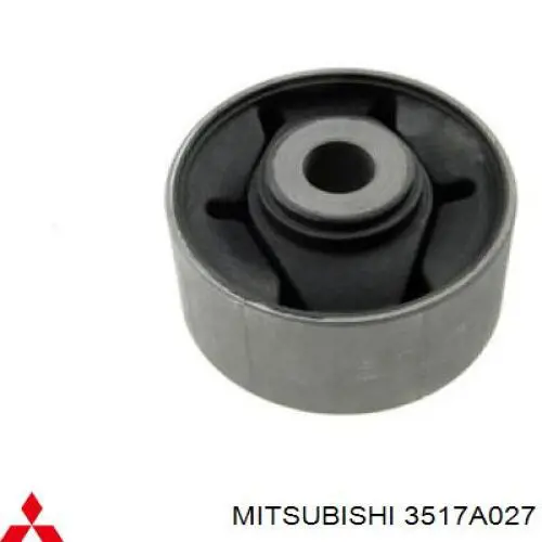 3517A027 Mitsubishi Bloco silencioso dianteiro de travessa de fixação de redutor traseiro