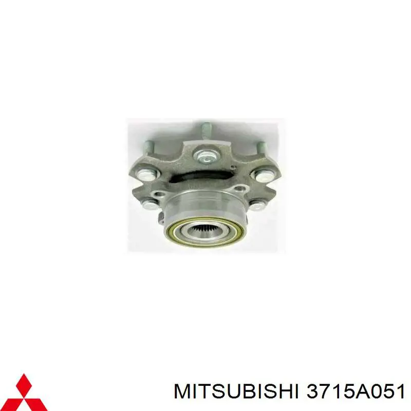 3715A051 Mitsubishi Porca de cubo dianteiro