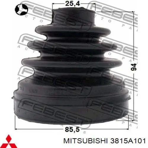 Compre 3815A101 Mitsubishi Junta homocinética interna dianteira esquerda