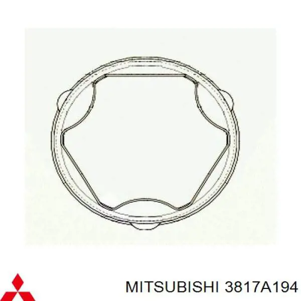 Compre 3817A194 Mitsubishi Bota de proteção interna de junta homocinética do semieixo dianteiro