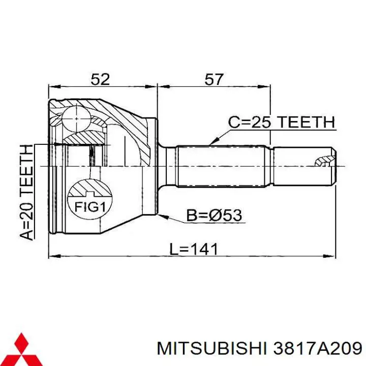 Bota de proteção externa de junta homocinética do semieixo dianteiro Honda 42017T1GE01