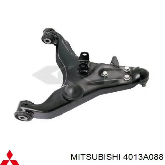 Compre 4013A088 Mitsubishi Braço oscilante inferior direito de suspensão dianteira