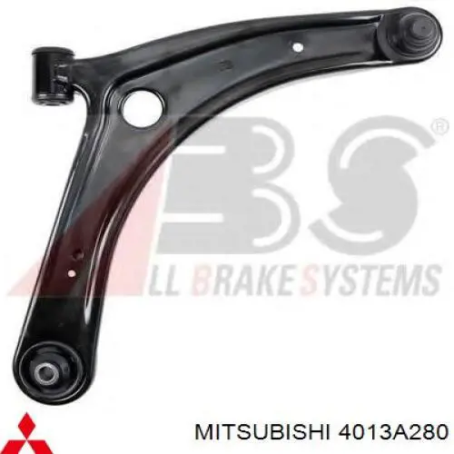 Compre 4013A280 Mitsubishi Braço oscilante inferior direito de suspensão dianteira