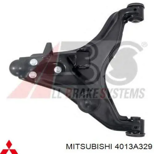 4013A329 Mitsubishi Braço oscilante inferior esquerdo de suspensão dianteira