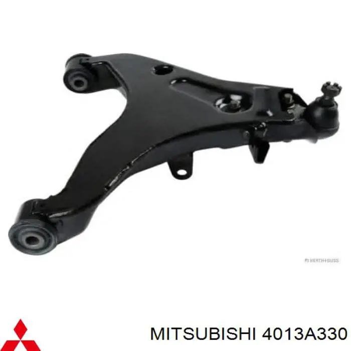 4013A330 Mitsubishi Braço oscilante inferior direito de suspensão dianteira