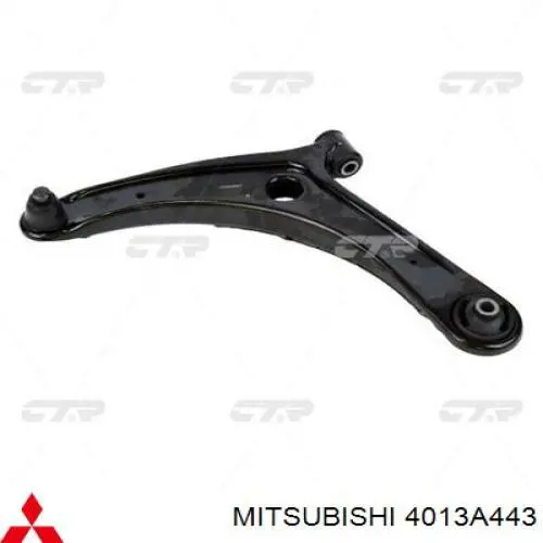 4013A443 Mitsubishi Braço oscilante inferior esquerdo de suspensão dianteira