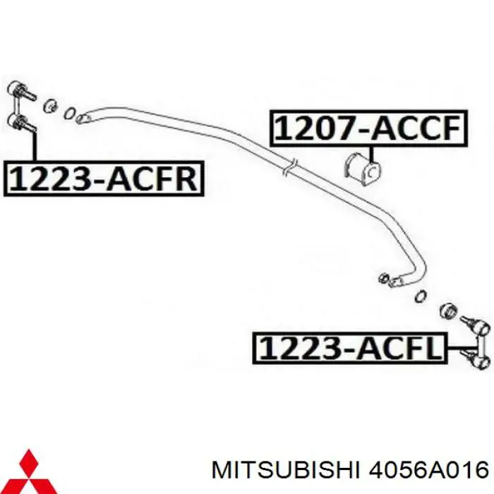 4056A016 Mitsubishi Montante direito de estabilizador dianteiro