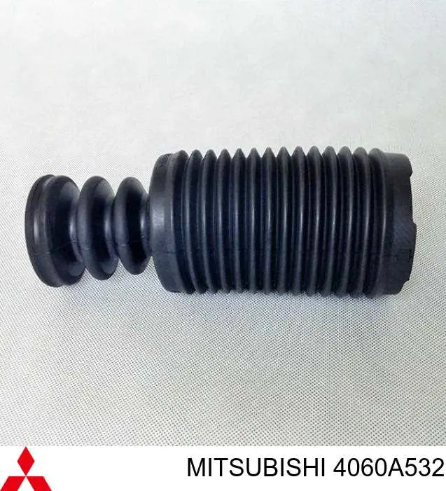 4060A532 Mitsubishi Pára-choque (grade de proteção) de amortecedor dianteiro + bota de proteção