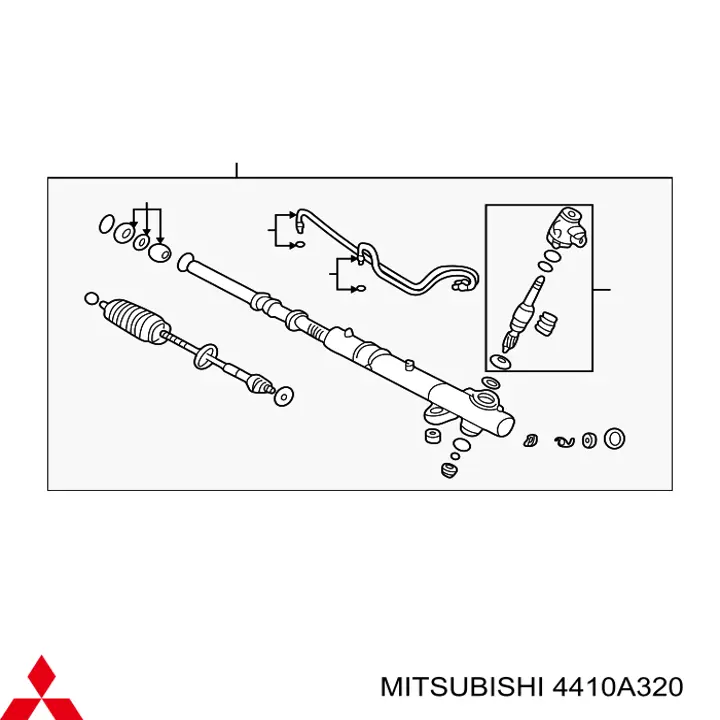 Cremalheira da direção Mitsubishi 4410A320 preço, a partir de 226,54 USD